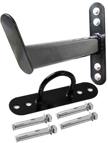 Soporte De Pared Para Cuerda De Batalla - Gancho Resistente, Estante De Almacenamiento | Entrenamiento De Gimnasios Organizadores, Rutinas Crossfit Y Fitness, Ahorro De Espacio En Casa, Garaje