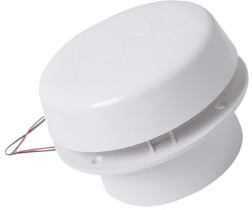jojofuny Ventilatore da Tetto per Camper a Forma di Fungo Bianco, Plastico, Silenzioso, Risparmio Energetico per Modifiche Rv e Veicoli Commerciali