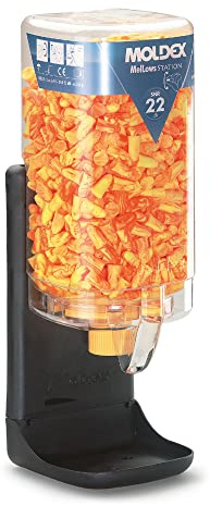 Moldex 7650 MelLows Lot de 500 Paires de Bouchons d’oreilles SNR 22dB en distributeur MoldexStation