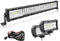 Willpower Barra Led Curvo 22 Pulgadas 56cm 270W + 2pcs Focos Led 18cm 72W + Arnés de Cableado Barra de Luz LED 12V 24V IP67 Largo Alcance Faro Led Trabajo para 4x4 Tractor Coche Camion Barco Offroad