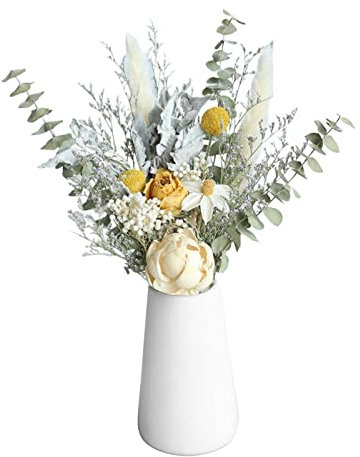 Ghirlanda Artificiale Piante Fiori, Bouquet Secchi Naturali, Bouquet Di Fiori Naturali Steli Di Piante Di Eucalipto Mazzo Casa Fai Da Te Disposizione Della Festa Nuziale, Corona ( Color : Crown )