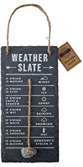 CGB Giftware | 'Weather Slate' Hanging Sign | Humorous Weather Reader | Forecaster Station | Gift For Your Home | Loft Range | GB07044