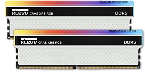 KLEVV CRAS XR5 DDR5 RGB 32GB (2x 16GB) 6200MHz CL32 Gaming Memory RAM kit XMP 3.0 High Performance Overclocking 32-38-38-78