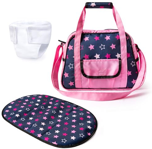 Bayer Design 69016AA Bolso Cambiador para muñecas, Cambiador, pañal muñeco, Accesorios para muñecas