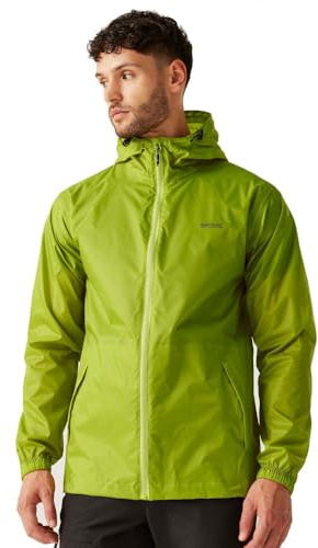 Regatta Herren Jacke Funktionsjacke Outdoorjacke Regenjacke Pack It III, Farbe:Grün, Artikel:-4EH grenobl Green, Größe:M