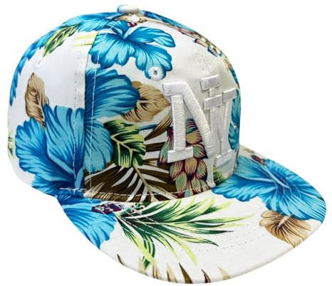 Jeamis Kids New USA - Cappellino da baseball per bambini, unisex, per bambini e ragazze, NY Hawaii Blu, Taglia unica