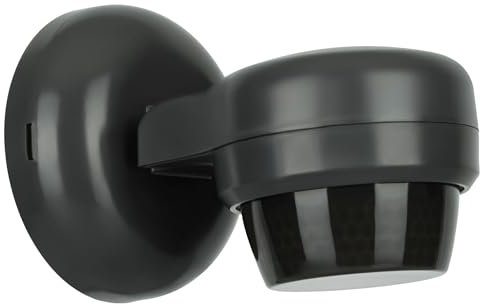 SEBSON Sensor de Movimiento Exterior IP65 - Montaje en Superficie en Pared o Techo - Detector de Movimiento Sensor PIR Alcance máx. 24m /360°