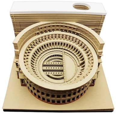 3D tidskalender 2026 | Skär bort anteckningsblock | 3D riva bort mini skrivbordskalender - för jul Thanksgiving inflyttningsfest kontor skrivbordsdekoration