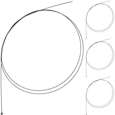 BESPORTBLE 4 Câbles de Dérailleur Vélo 16 M Noirs Câbles de Changement de Vitesse VTT et Route Pièces de Rechange Haute Précision Compatibles Dérailleurs Entretien Réduit