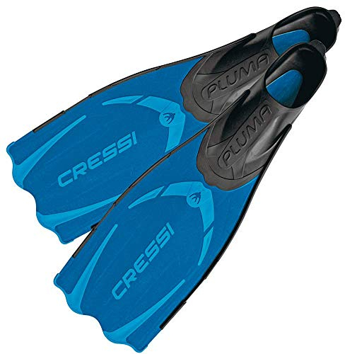 Cressi Pluma / Pluma Bag - Premium Flossen Set, Blau/Hellblau, 39/40