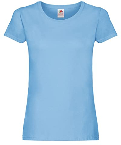 Fruit of the Loom Women's Original T. T-Shirt, Sky, 18 (Manufacturer Size:XX-Large)