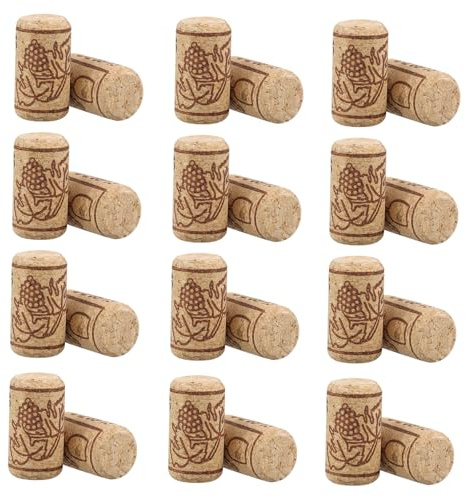 100 unids de Corchos de Vino Tapones de Botella de Corcho Natural/Corchos de Vino/Corcho para Manualidades,decoración y pasatiempos(2.1 x 4 cm)
