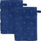 Erwin Müller Walk-Frottier Waschhandschuh 2er-Pack Baden Baden dunkelblau Größe 15x21 cm - extra saugstark, schnell trocknend, samtweich