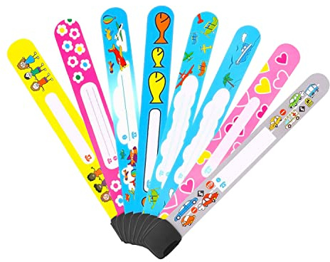 Braccialetti Bambini Sicurezza,8 pcs Impermeabile Bracciale Bambino Antismarrimento Braccialetto Bracciale GPS Bambini Braccialetti Identificativi Bambini, per Ragazzi Ragazze Bambina
