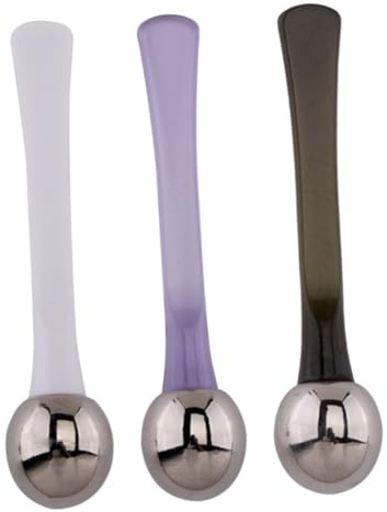 Hemobllo 3 pezzi Cucchiaio Crema e Bastoncino Massaggio Occhi in di Resistente e per Contorno Occhi e Personale e di