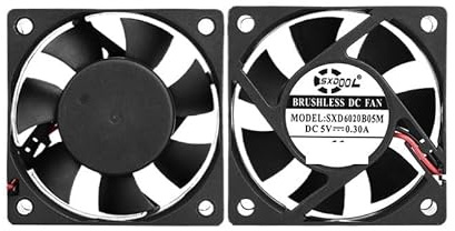 ZHXOZYF 2pcs SXDOOL 60mm 6020 6cm 5V 12V 24V Brushless DC Cooler Fan 60x60x20mm For Computer PC CPU Case Cooling