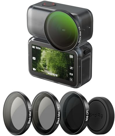 SMALLRIG Action Camera Filter Kit för DJI Osmo Nano, inklusive 1/2 Black Diffusion, 1/4 Black Diffusion och ND8-CPL polarisationsfilter - 5789