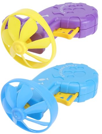 SHINEOFI Lot de 2 Sets de Jouets Interactifs pour Chat et Chien Lanceurs de Soucoupes Volantes en Plastique Solide Jouets à Rapporter pour Entraînement Intérieur et Couleur Aléatoire