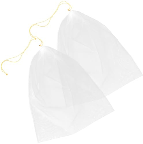 Toyvian Colador Reutilizable de Malla de Nylon 2 Piezas para Filtrar Miel y Vino, Herramienta de Apicultura y Cocina Filtro Fino para Líquidos y Alimentos Color Aleatorio