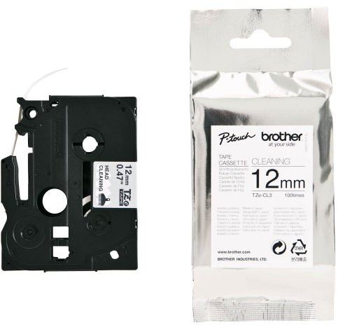 Brother TZe-CL3 | Ruban original pour nettoyage de tête d'impression |12 mm | 100 utilisations