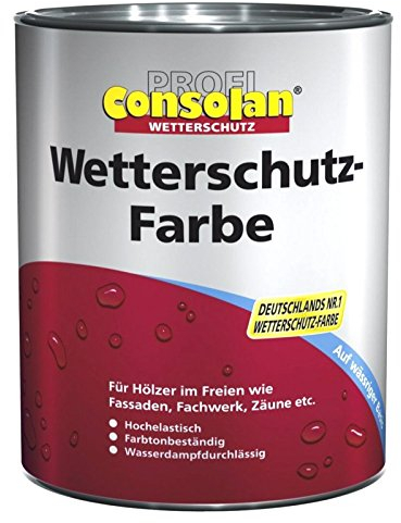 Consolan Profi Wetterschutzfarbe Dunkelbraun 2,5 Liter