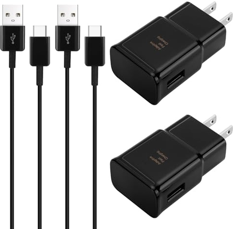 Phone Charger USB C Fast Charger Android,for Samsung Charger Type C Charger Fast Charging Block &6.6FT USB Charge Cable Cord for Samsung Galaxy S26/S25/S24/S23/S22/S21/S20/S10/S10/S10E/S9/S8,Note 8 9
