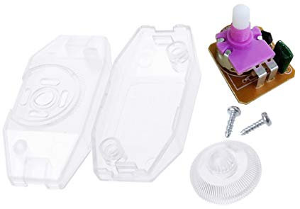 smallJUN Variateur d'intensité pour table de bureau, bouton de lampe de bureau - Interrupteur à variateur d'intensité transparent