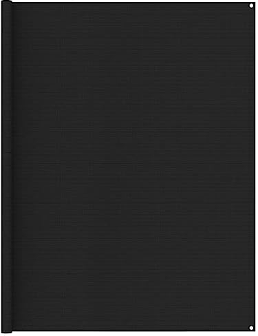 vidaXL Zeltteppich Vorzeltteppich Campingteppich Vorzeltboden Zeltboden Camping Teppich Wohnwagen Terrasse Outdoor 250x600cm Schwarz