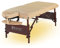 Master Massage Del Ray Mobile Massageliege Kosmetikliege Therapiebett Behandlungsliege Klappbar Massagebank mit Ambiente Beleuchtung Holz, Beige, 80 x 200 cm