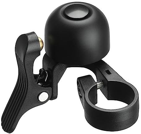 ROCKBROS Fahrradklingel Mini Klingel Fahrrad Fahrradglocke Links/Rechts 100dB Laut und Versteckt Kupferlegierung Lenkerklingel für Fahrrad Kinderfahrrad MTB Rennrad mit 22,2mm Lenker