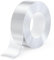 Kolamom 1 Pcs Doppelseitiges Klebeband Extra Stark 3M x 2CM – Abziehbares Nano Tape für Wände, Teppiche & Poster – Transparent & Rückstandsfrei – Starker Halt auf Glas/Metall/Holz