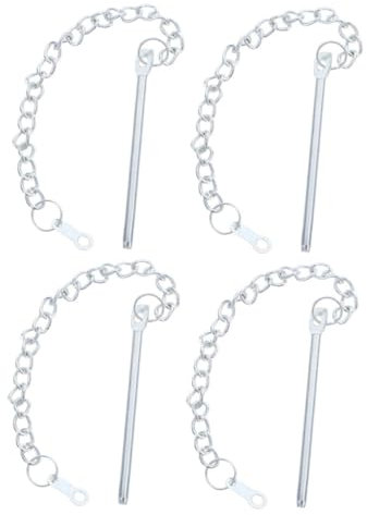 Toddmomy 4 Pièces Chaîne de Fixation pour Parasol de Jardin Stabilisateur Métallique pour Umbrellas Extérieurs Système de Verrouillage Sécurisé Accessoire Fiable pour