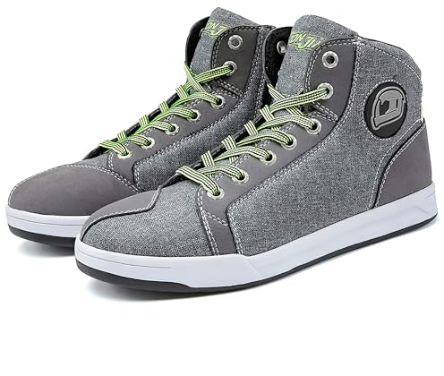 IRON JIA'S Motorradstiefel Herren StreetbikeMotocross Schutzschuhe,Lässige rutschfeste Motorradschuhe,Verstärkt,mit Knöchelstütze,rutschfeste Sohle,Motocross
