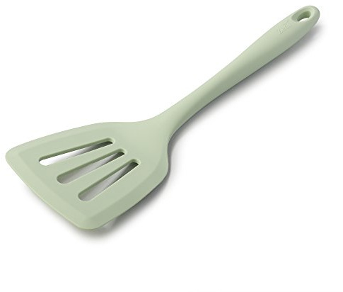 Zeal Silicone Non-Stick Slotted Fish Slice/Cooking Turner (30cm) -Sage Green