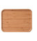 Viitech Bambus-Holz-Tablett, 40 x 30 cm, Groß Rechteckig Desserttablett, Glattes Bambus-Tablett, Obsttablett, Dekoration für Zuhause, Hotel, Restaurant