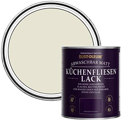 Rust-Oleum Grey water resistant Kitchen Tile Paint in Matt Finish - Oyster 750ml