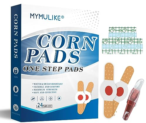 24 Pcs Rimuovi Calli Piedi, in morbida schiuma di lattice autoadesivi, Wart Remover, riducono il dolore ai piedi e al tallone, Corn Remover Rimuove Verruche Plantari