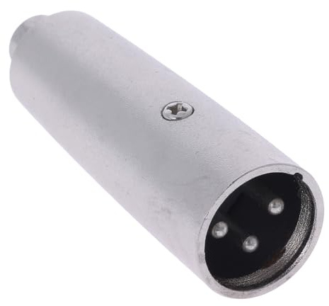 Adattatore da connettore RCA femmina a XLR maschio, in metallo, stereo, per microfoni