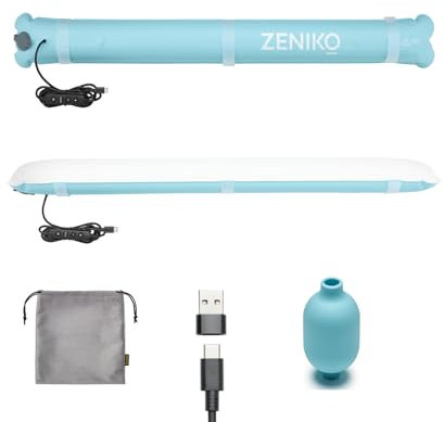 ZENIKO OT80Bi Multiuse Inflatable Tube Light 80cm 15W Bi-color 3000K-6500K with Magnet Air Pump CRI96+ TLCI98+ New Version for Photography Camping Live stream