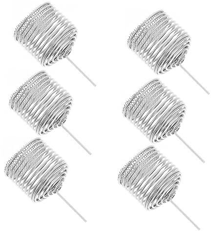 HIAKDOFT 6pezzi Scatole Per Fertilizzazione in Acciaio Inossidabile Cestini Di Copertura Per Fertilizzanti Per Fertilizzazione Da Giardinaggio Contenitori Per Riutilizzabili