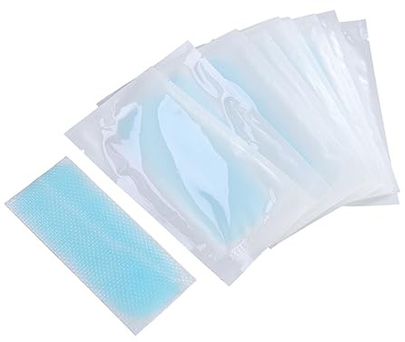 WRITWAA 10pezzi in Gel Rinfrescante Di Per Fronte Pasta Rinfrescante Adesiva Strisce Rinfrescanti Per Testa Denti Sonnolenza Affaticamento