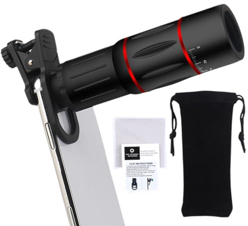 Lente de zoom para smartphone, potenciador de fotos inteligente, accesorio de cámara compacta, marco de conexión, paño de limpieza, bolsa de almacenamiento, ajuste óptico, herramienta de imagen móvil