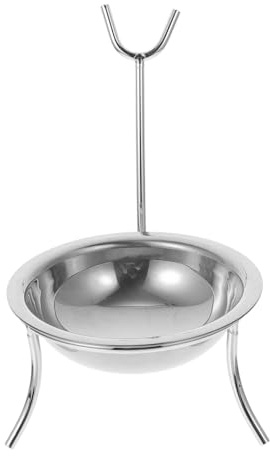STOBAZA Soporte para Cucharas de Acero Inoxidable Grande, Portacucharas Desmontable en Color Natural, Estante Multifuncional para Cocina y Restaurante, Adecuado para Organizar Utensilios