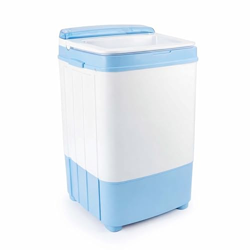 Wiltec Lave-linge camping jusqu'à 6,0 kg 280 W, mini lave-linge 37 x 38 x 66 cm pour laver et essorer, machine à laver de voyage avec minuterie