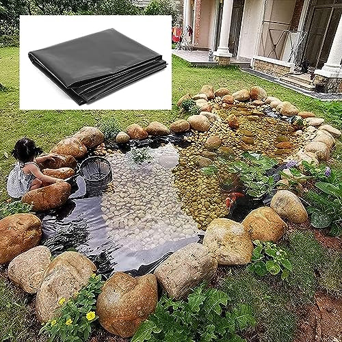 Revestimiento EPDM para estanques de 1 mm, Resistente, Negro, Protector, Resistente a pinchazos. Tamaños: 7,5 x 5 m, 7,5 x 6 m, 7,5 x 7 m. Ideal para Jardines acuáticos, Fuentes y Elementos