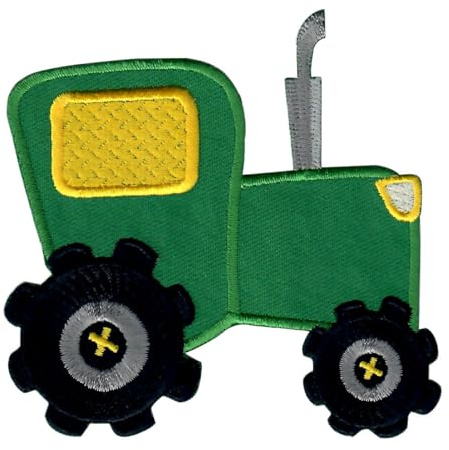 PatchMommy Traktor Trecker Patch Aufnäher Applikation zum Aufbügeln Bügelbild - für Kleidung Jeans Jacken Kinder Baby