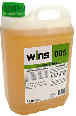 Wins 005 Limpiador Fregasuelos Neutro, Aroma Cítrico, 5 L