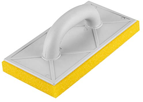 NEO TOOLS Reibebrett L280 mm x B140 mm mit hartem Schwammbelag 25 mm | mit Kunststoffgriff, zum Reinigen und Polieren von Keramikfliesen und Putz