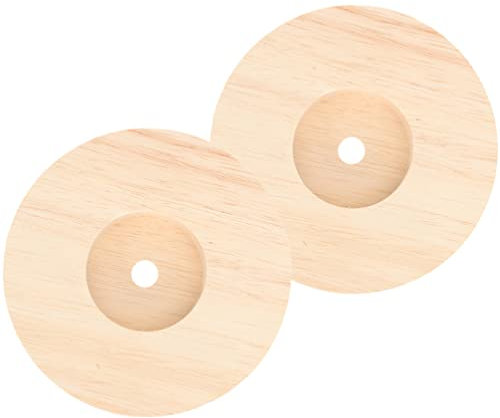 2Pezzi Base da Rotonda Massello Accessori per Lampade da Te Stabile per Illuminazione Camera Ufficio e Studio