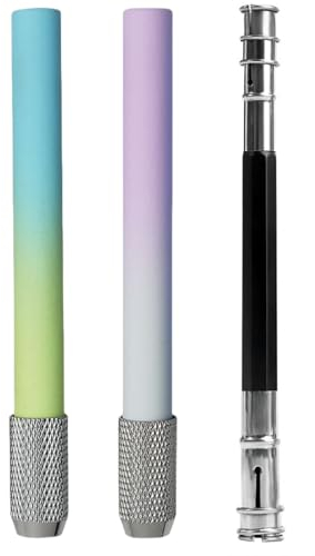 4 Stück Stiftverlängerung, Farbe Bleistiftverlängerung, Verstellbar Aluminiumlegierung Aluminium Bleistift Extender Bleistift verlängerung,Farbe Bleistiftverlängerung